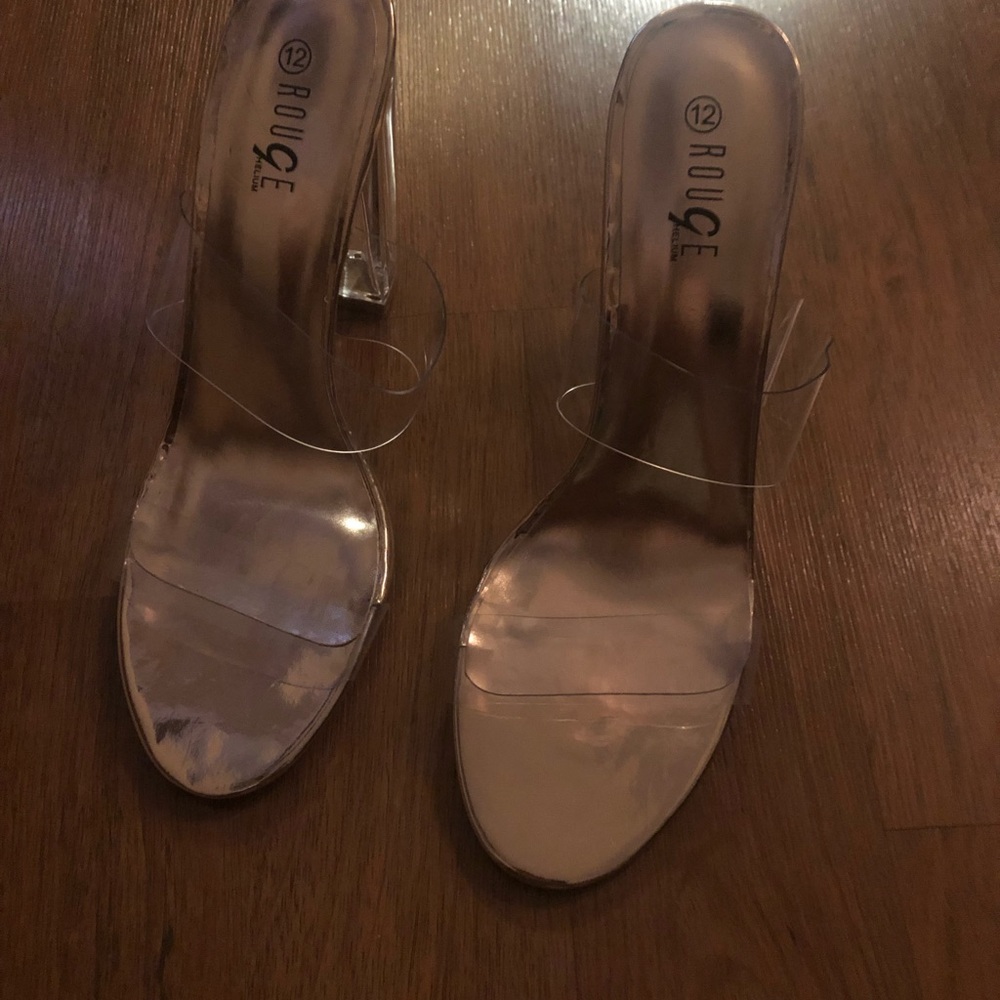 Clear heels